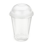 12oz Milkshake Cups & Domed Lids Combo