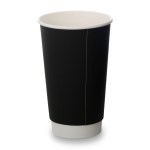 16oz Double Wall Cups - Matt Black (500)