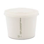 8oz Compostable Soup Bowls & Lid Combo