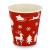 10oz Single Wall Cups - Festive Red Design 100